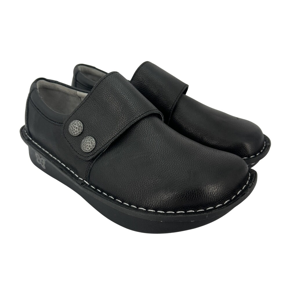 Alegria Shoes Womens Size 7.5 EU 38 Deliah Upgrade Leather Clog Slip On Workwear